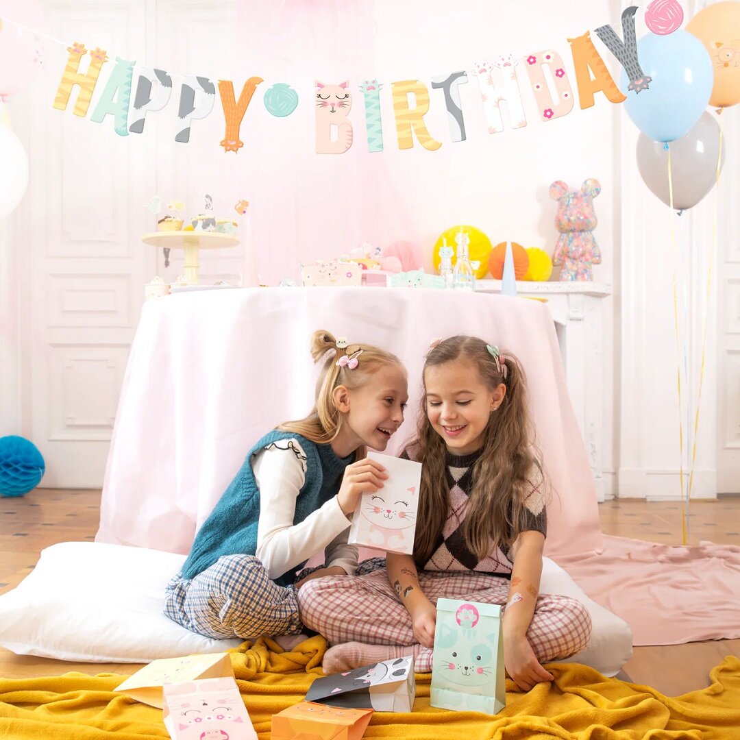 Katten Slinger Happy Birthday 2 meter