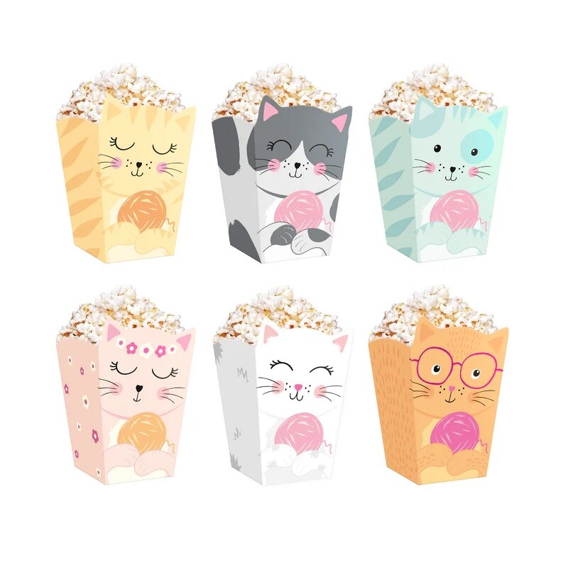Katten Popcornbakjes 6-pack