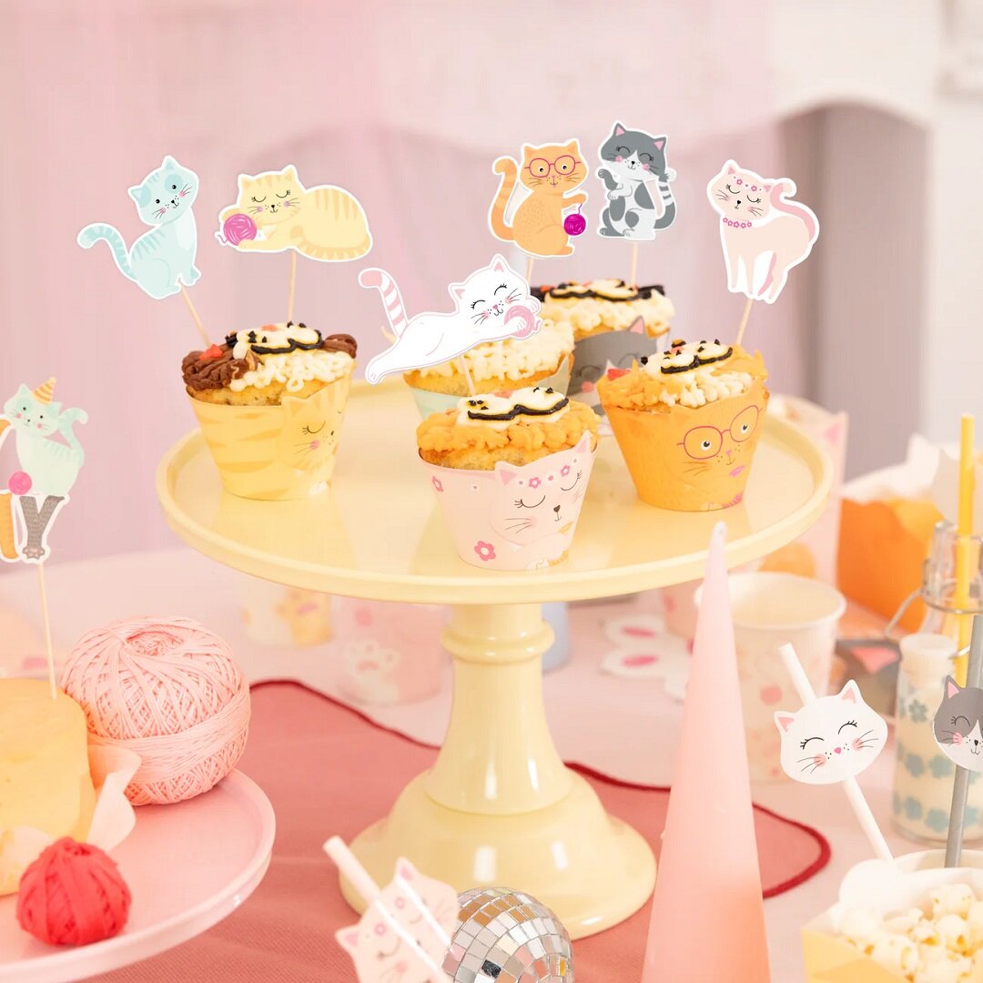 Katten Cake Toppers 6-pack