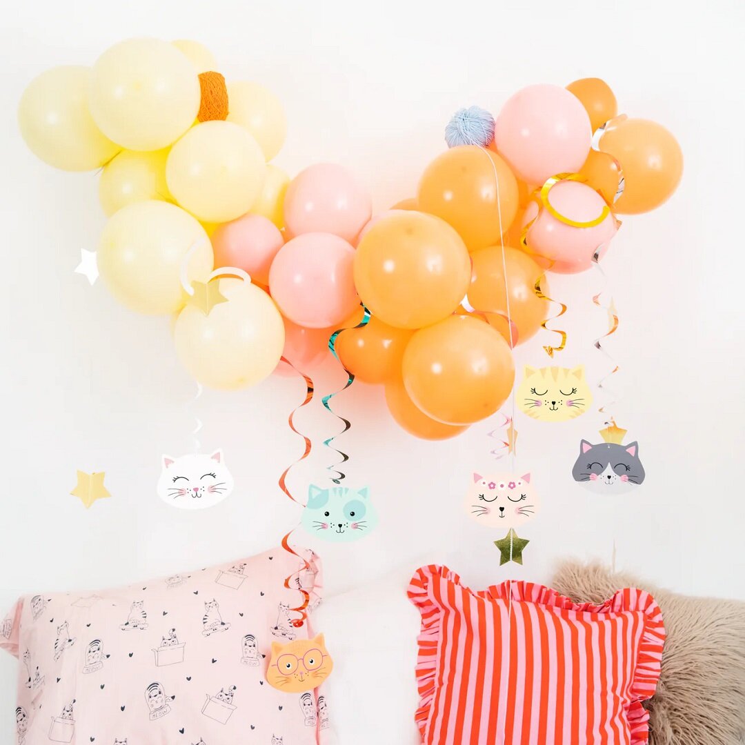 Hangende Katdecoraties 6-pack
