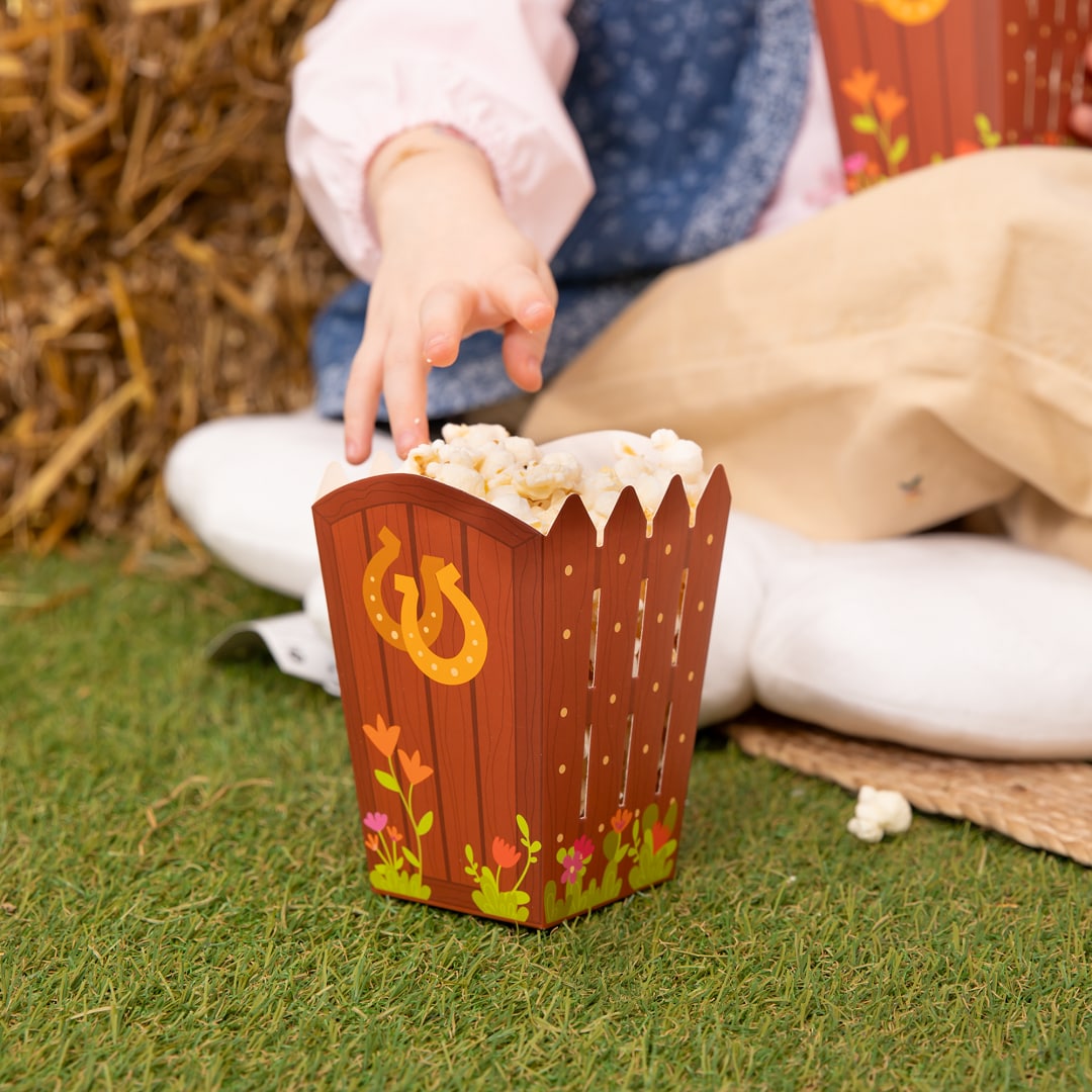 Paarden - Popcornbekers 6 stuks