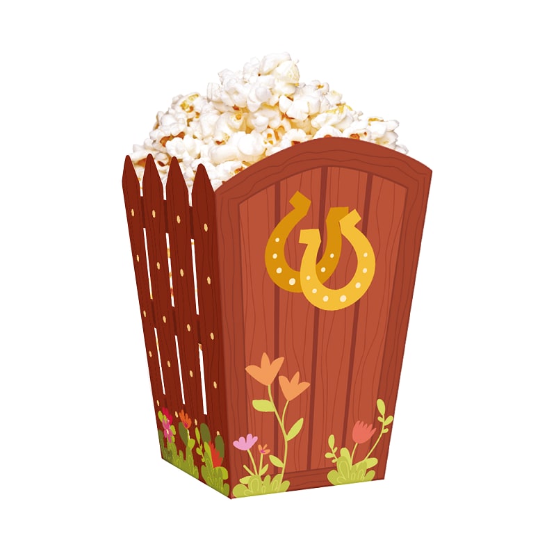 Paarden - Popcornbekers 6 stuks