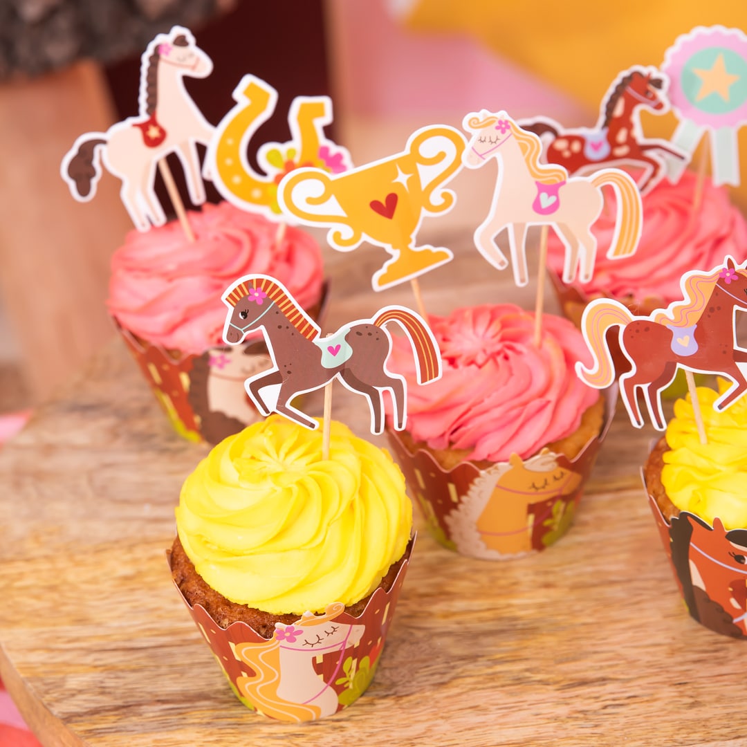Paarden - Cake toppers 9 stuks