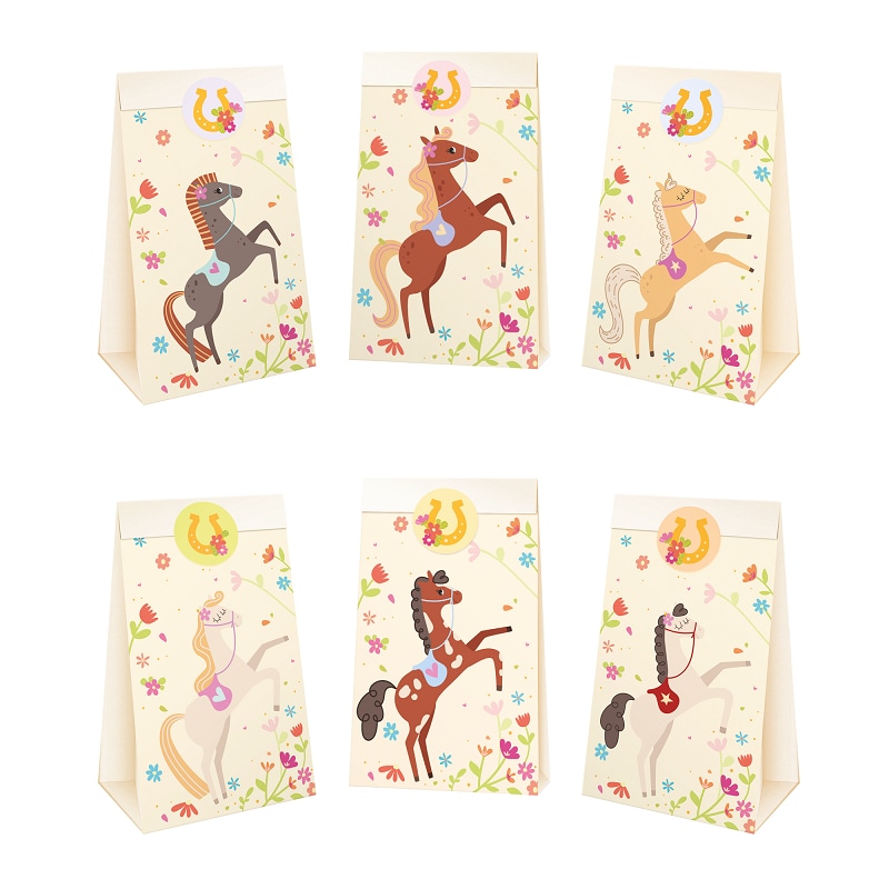 Paarden - Uitdeelzakjes 6 stuks