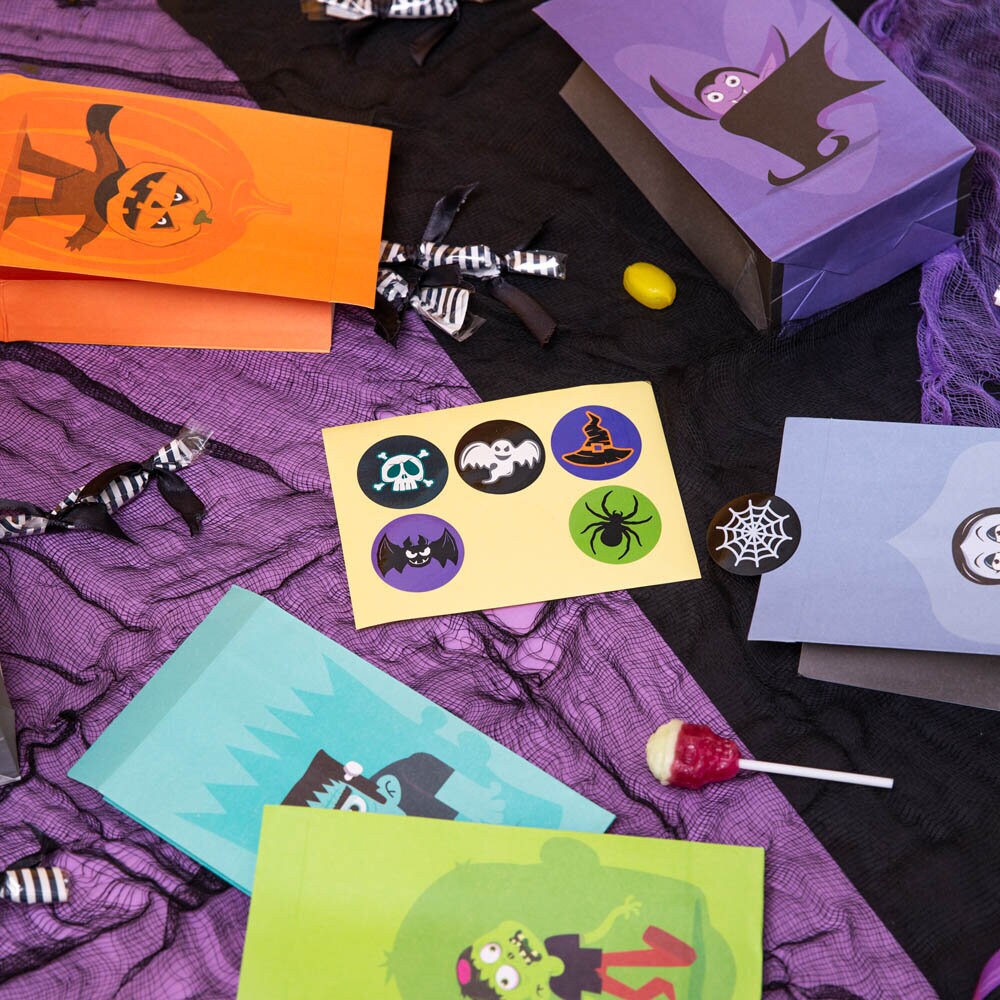 Halloween Monsters Uitdeelzakjes 6 stuks