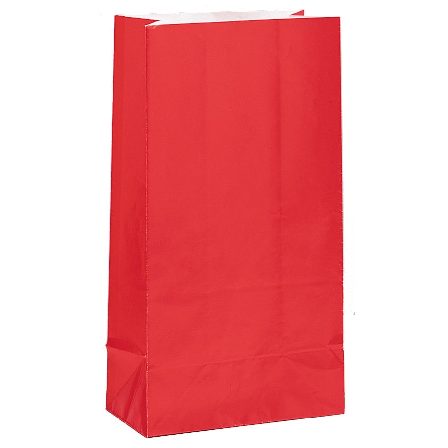 Uitdeelzakjes - Rood 12 stuks