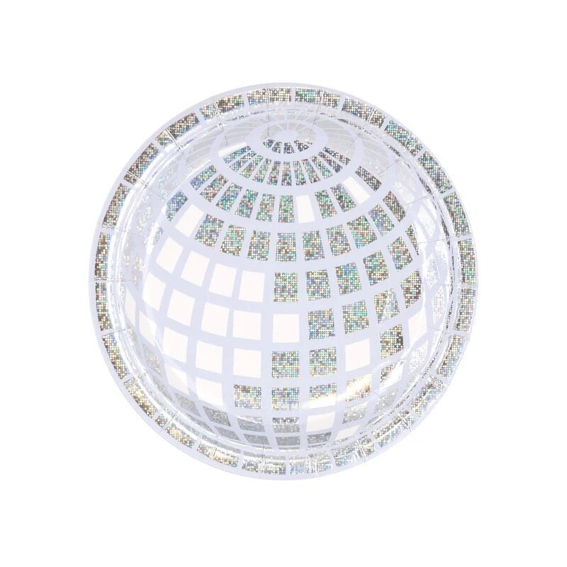 Disco - Papieren borden 18 cm, 6 stuks