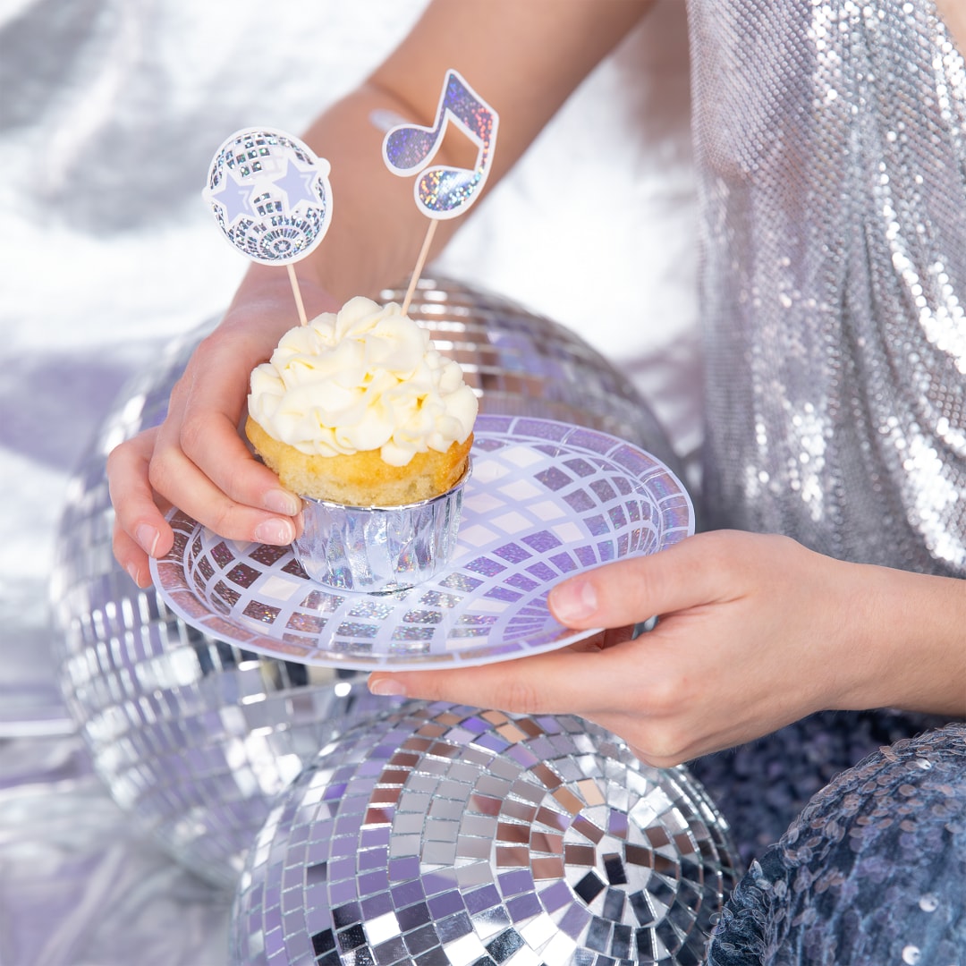 Disco - Cake toppers 8 stuks