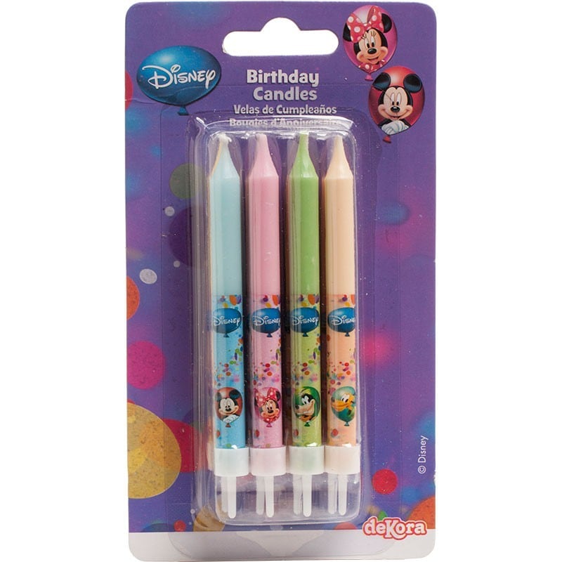 Mickey en zijn vriendjes - Taartkaarsjes 8 stuks