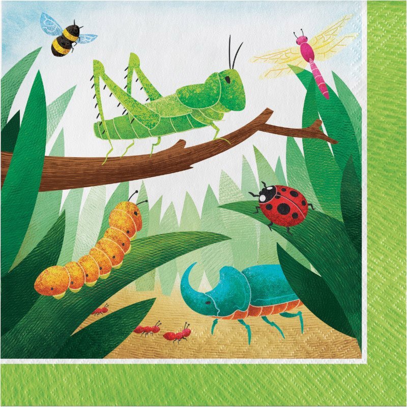 Birthday Bugs - Servetten 16-pack