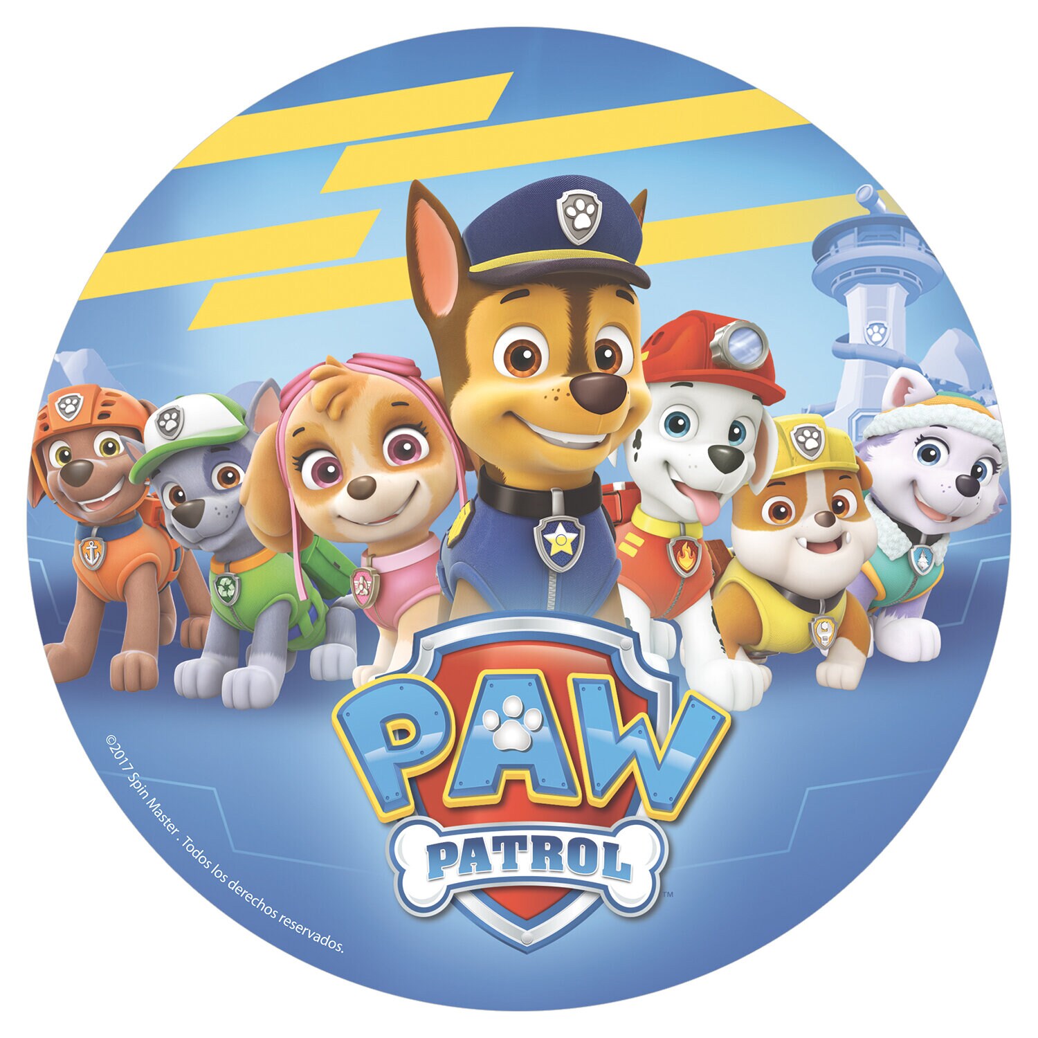 Taartprint Paw Patrol - Ouwel 20 cm (B)