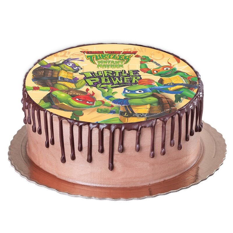 Taartprint Ninja Turtles - Ouwel 20 cm