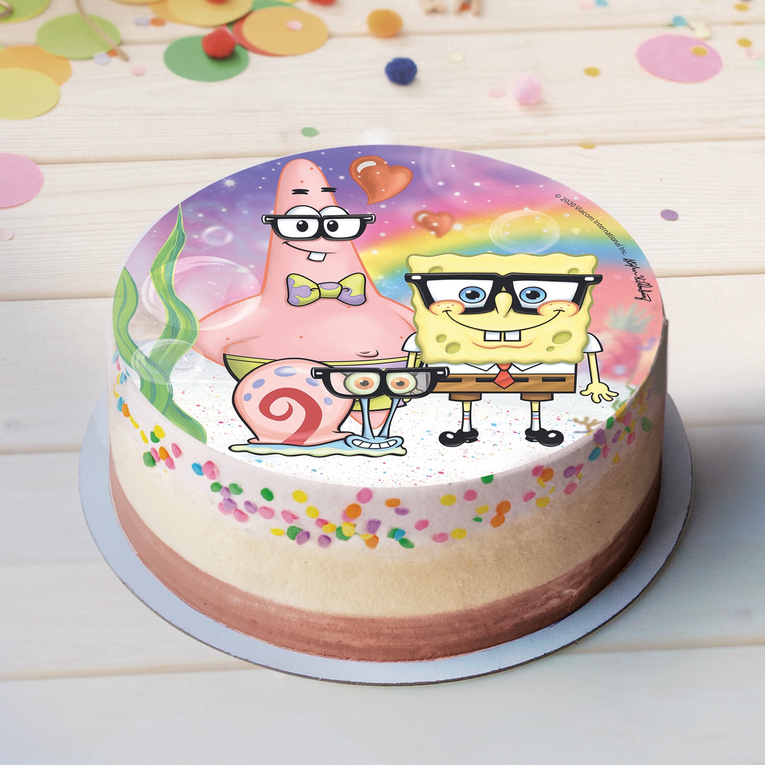 Taartprint SpongeBob - Ouwel 20 cm