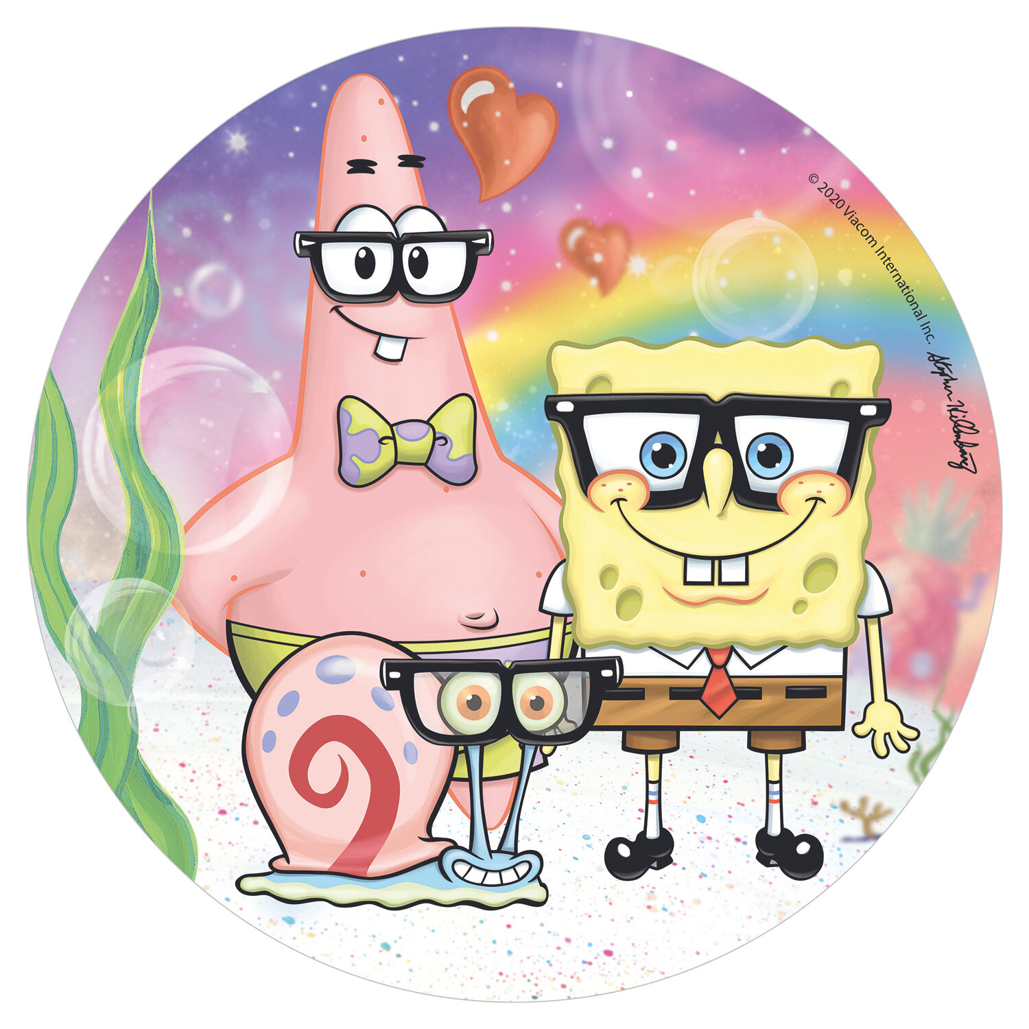 Taartprint SpongeBob - Ouwel 20 cm