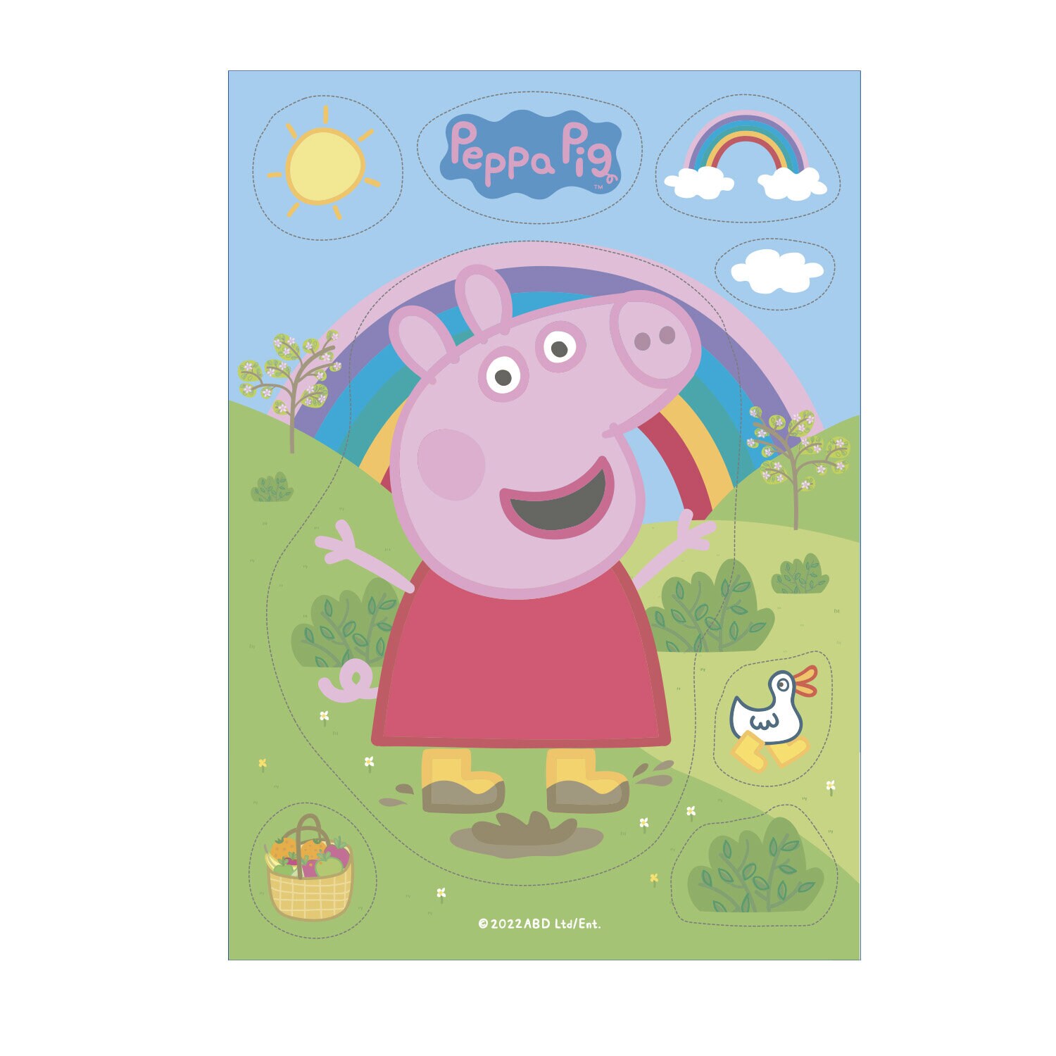 Peppa Pig - Eetbare Taartdecoraties van Ouwel 8 stuks
