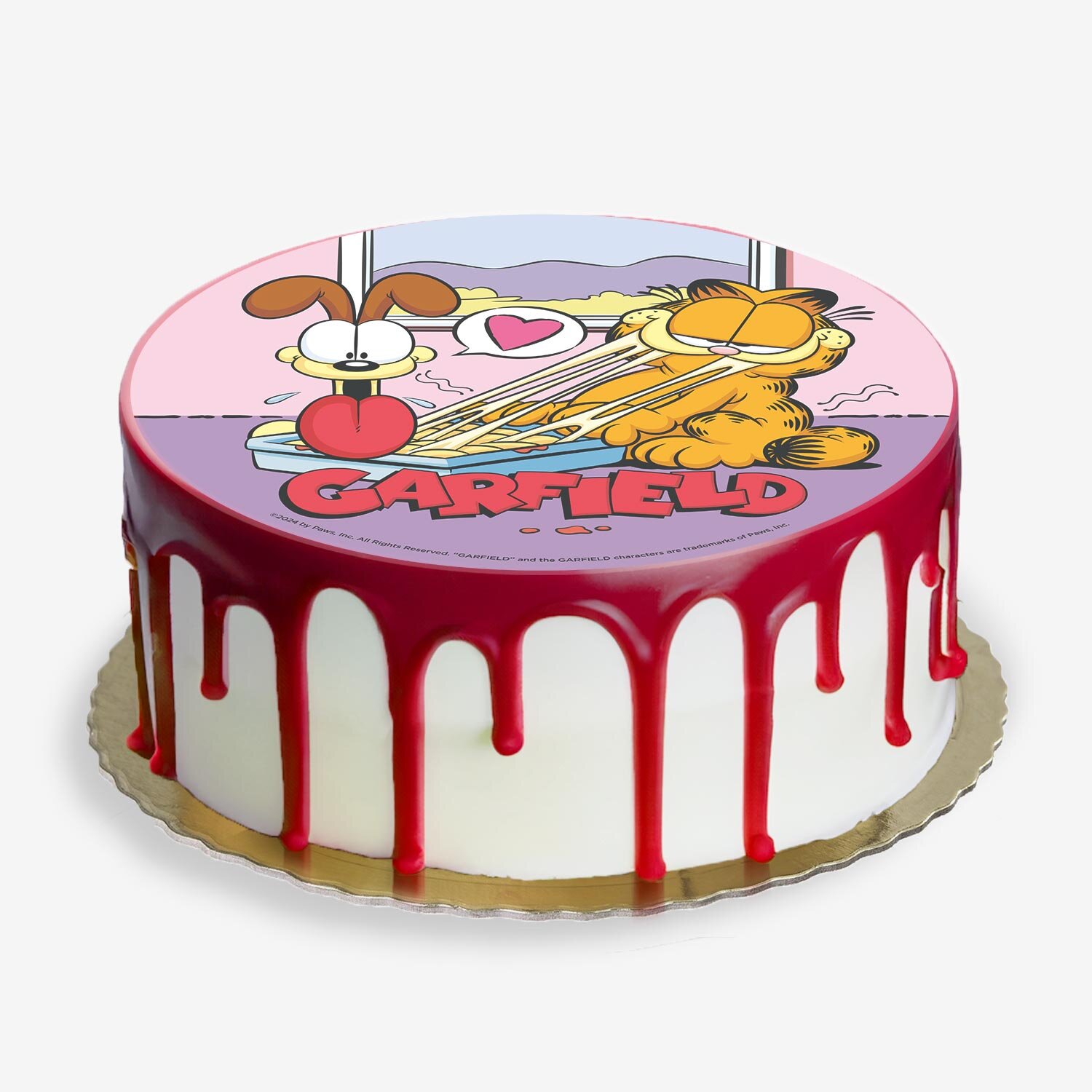 Taartprint Garfield - Ouwel 20 cm