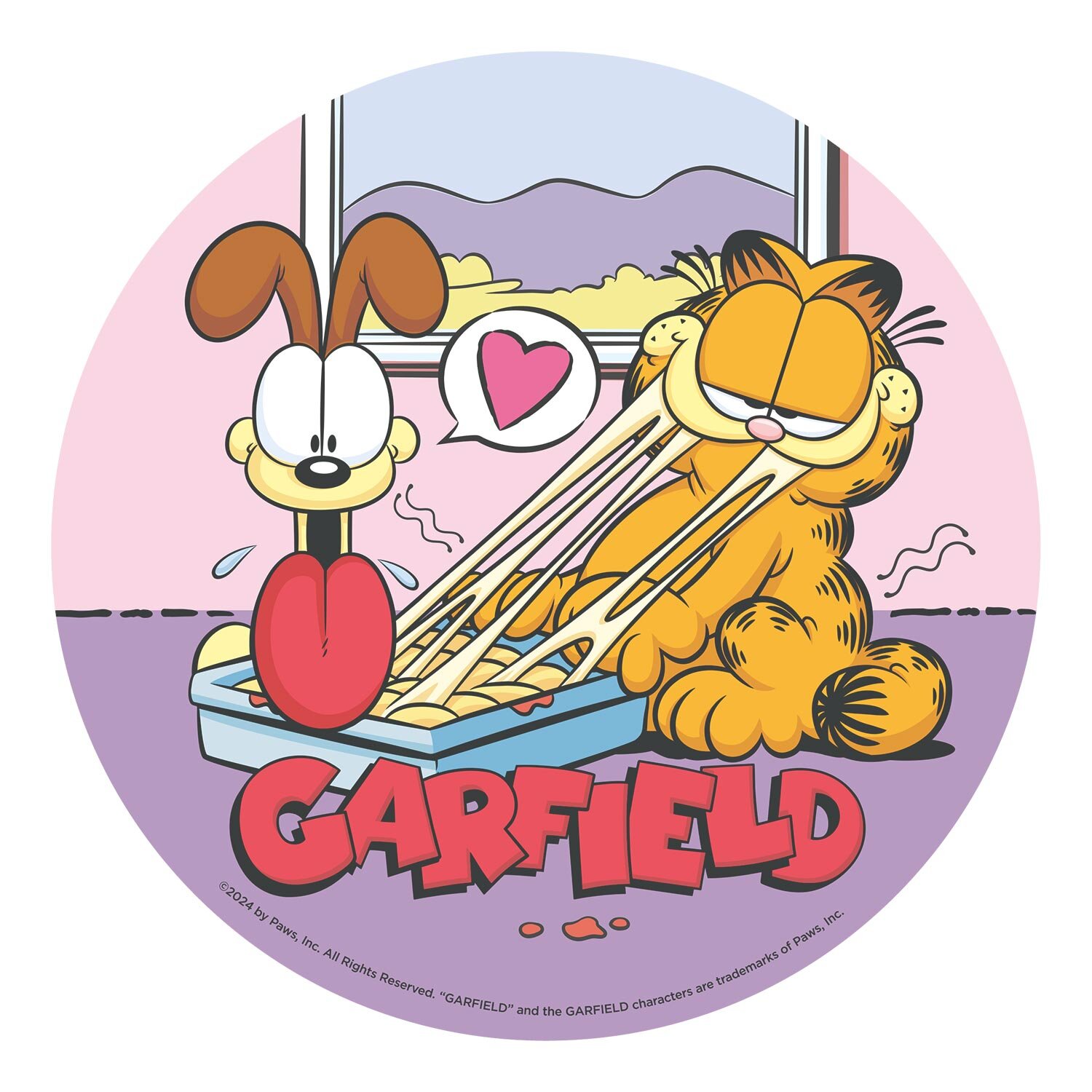 Taartprint Garfield - Ouwel 20 cm