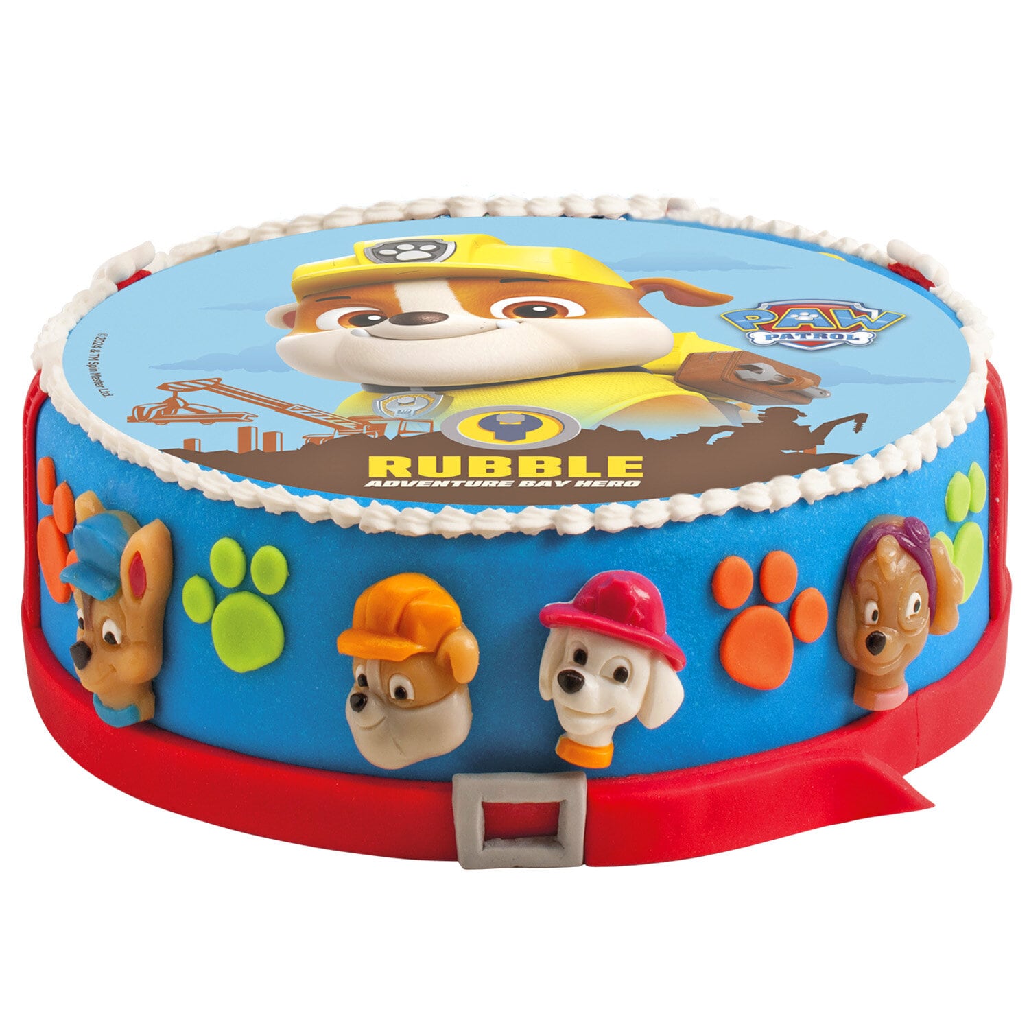 Taartprint Rubble Paw Patrol - Ouwel 20 cm