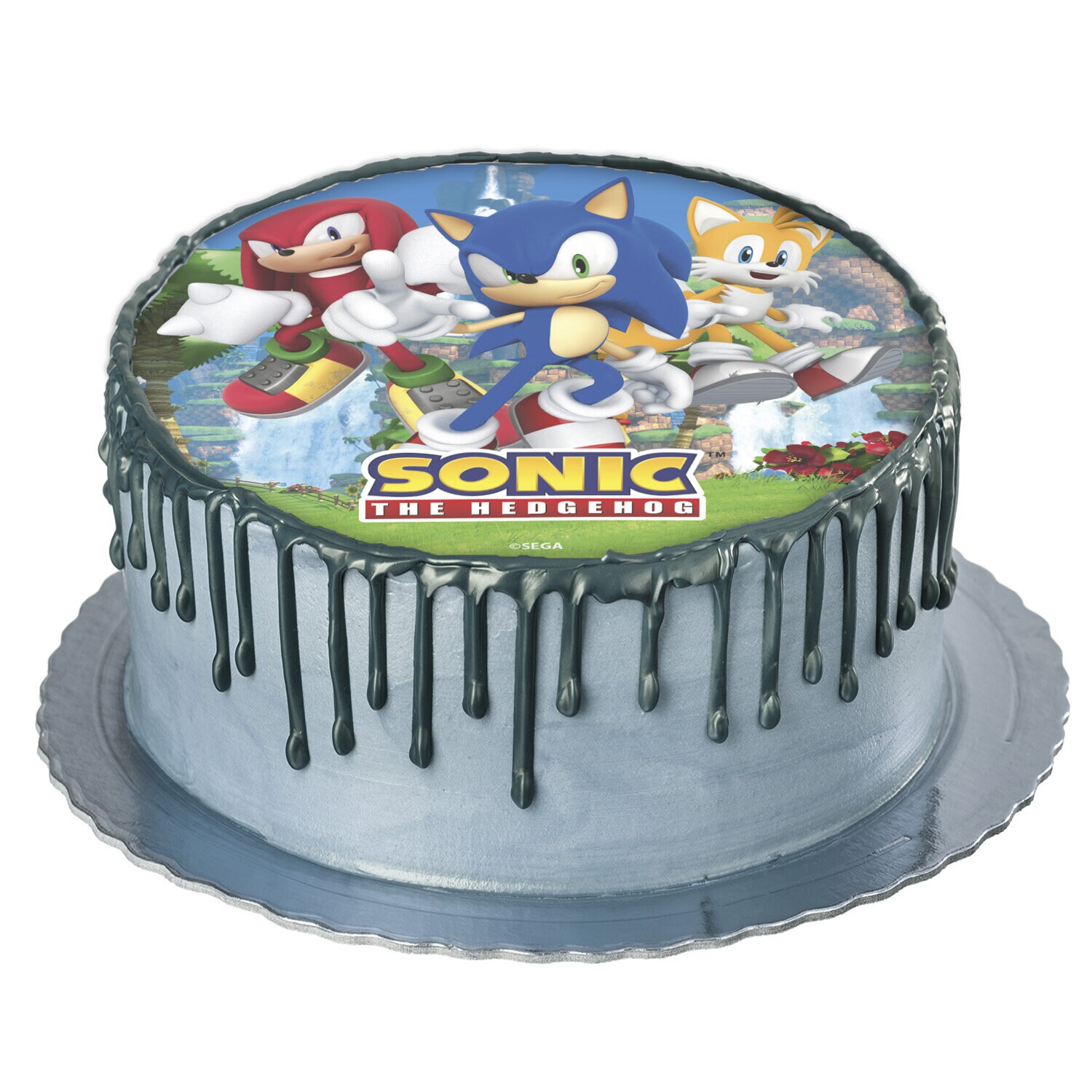 Taartprint Sonic the Hedgehog - Ouwel 20 cm