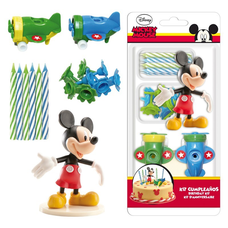 Mickey Mouse - Taartdecoratie set