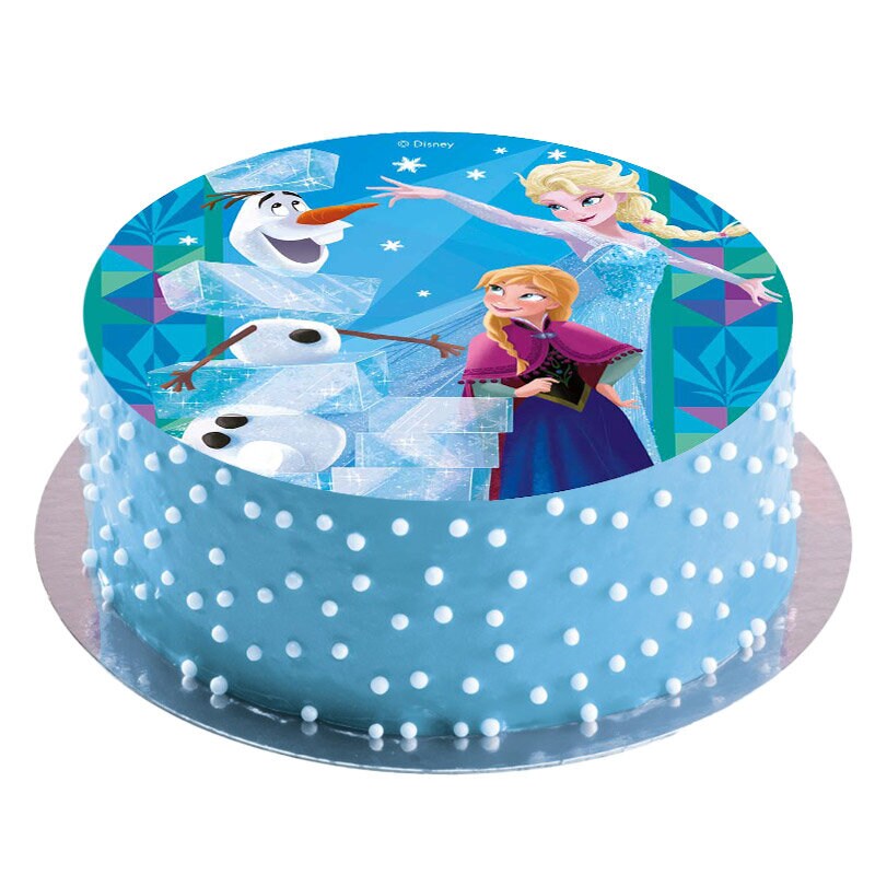 Taartprint Frozen - Ouwel 20 cm