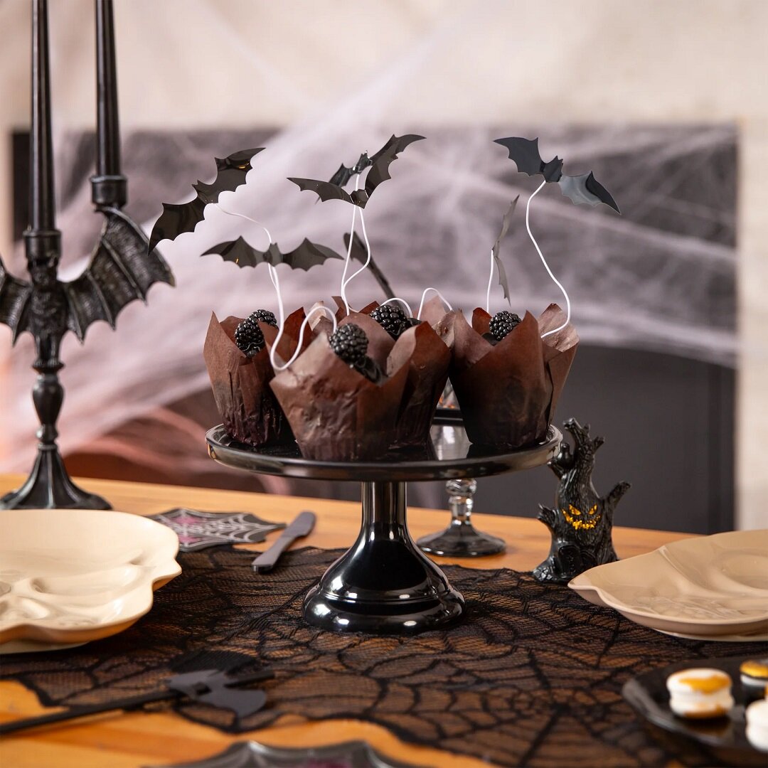 Cake Toppers Vleermuizen 6 stuks