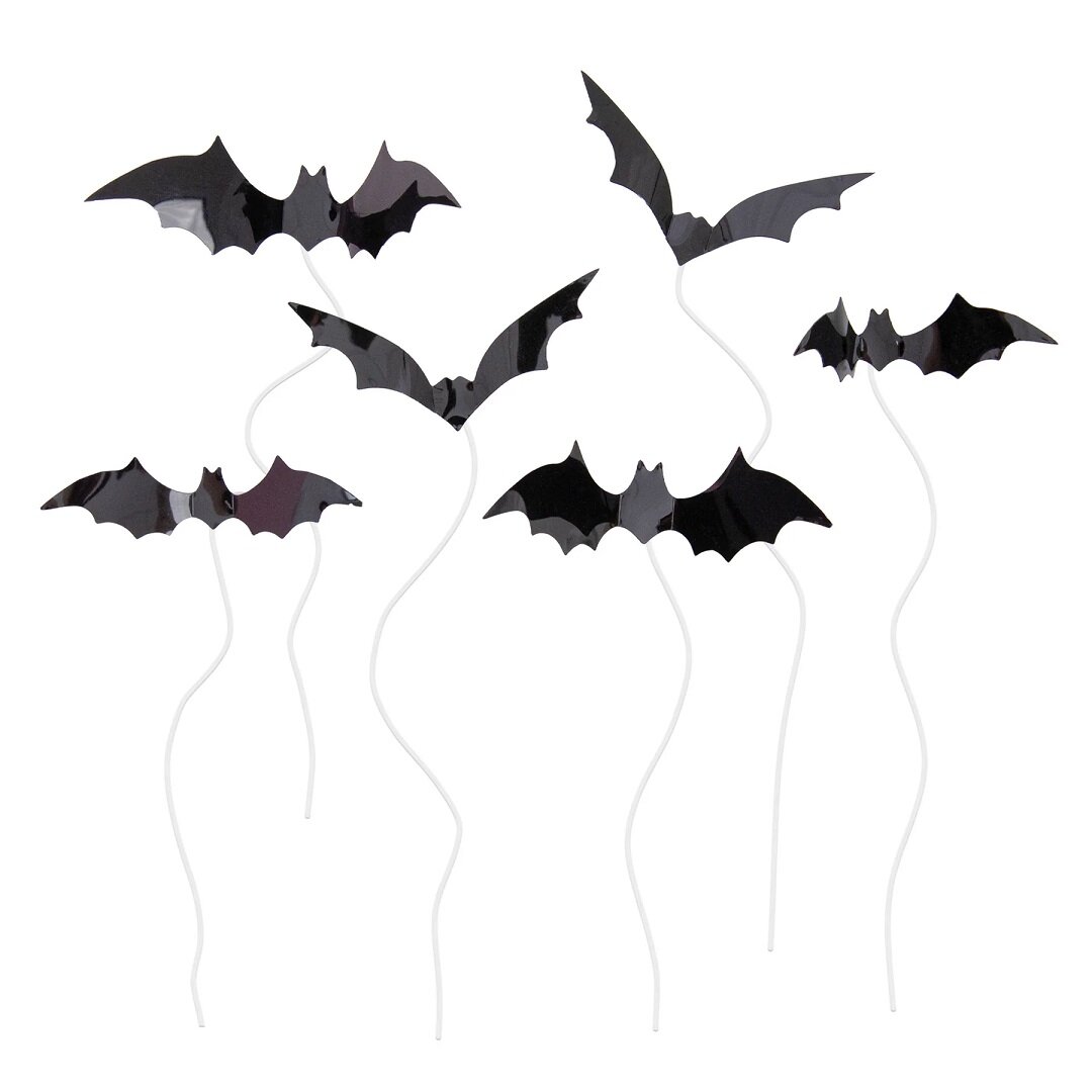 Cake Toppers Vleermuizen 6 stuks