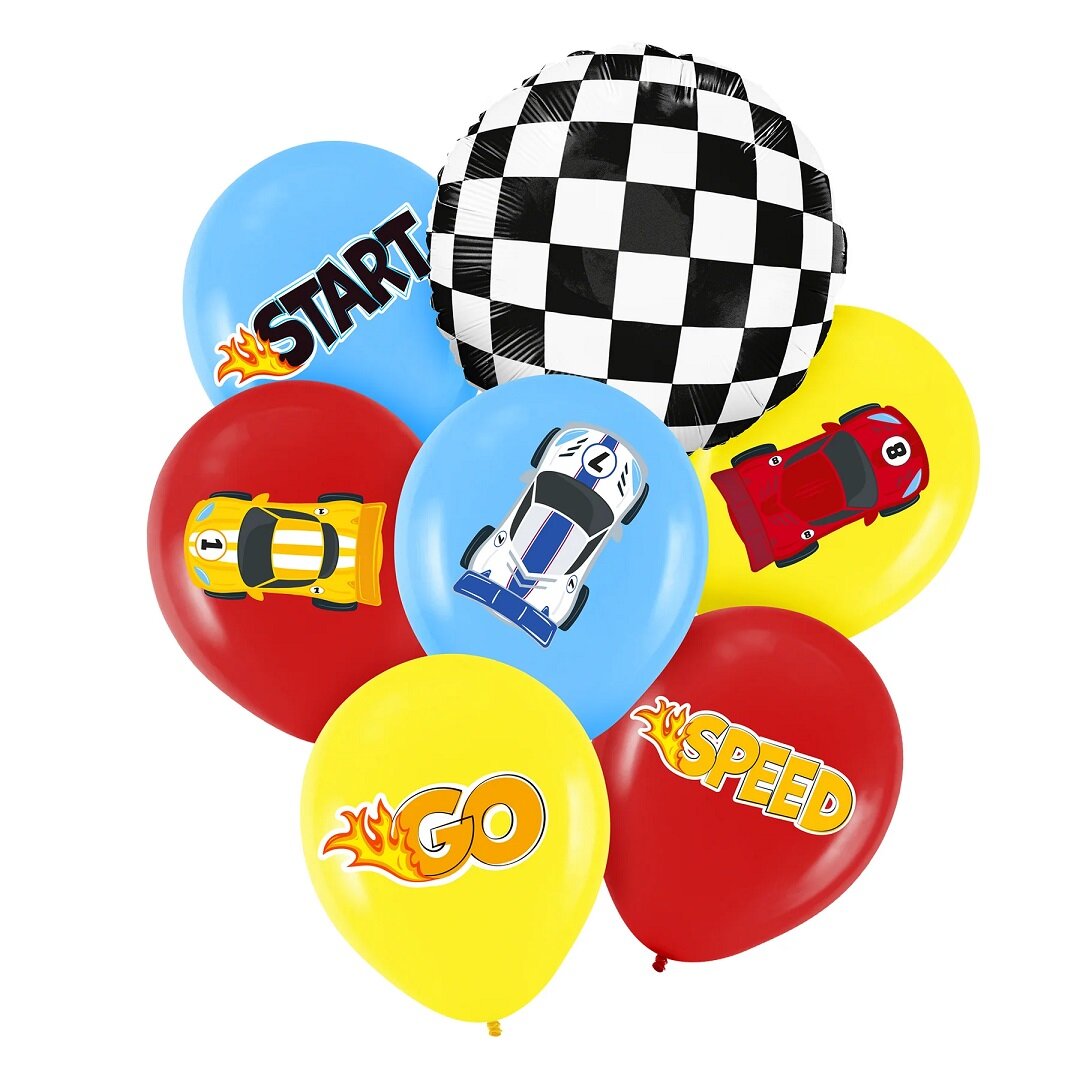 Racing Car Ballonnenmix 7 stuks