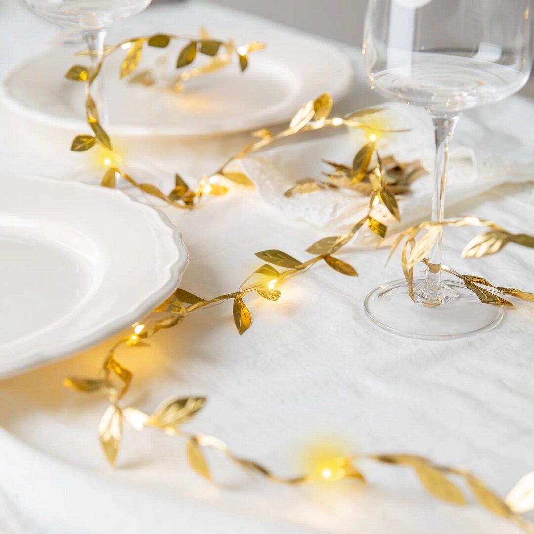 LED-lichtslinger Gouden Bladeren 3 meter