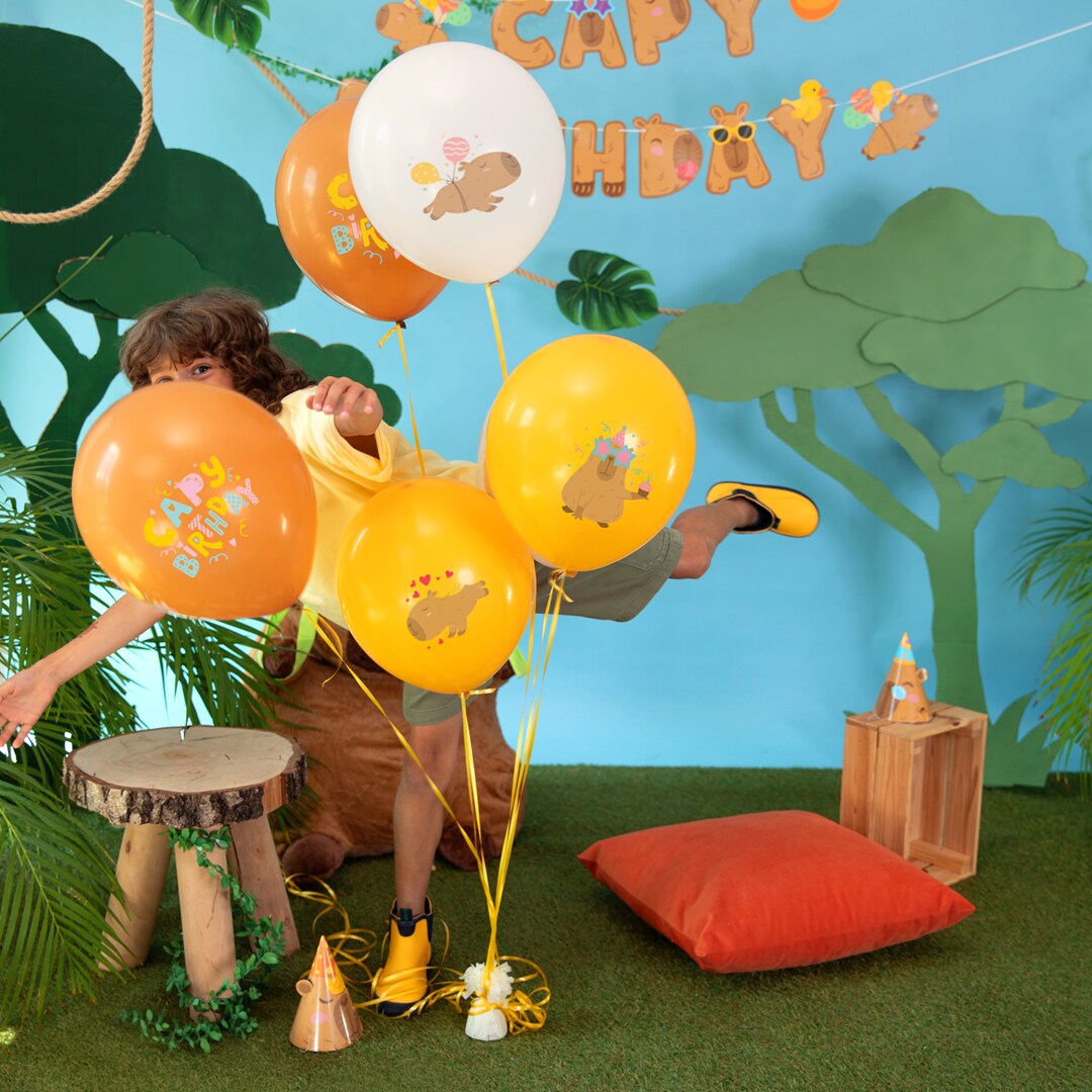 Capybara Ballonnen 6 stuks