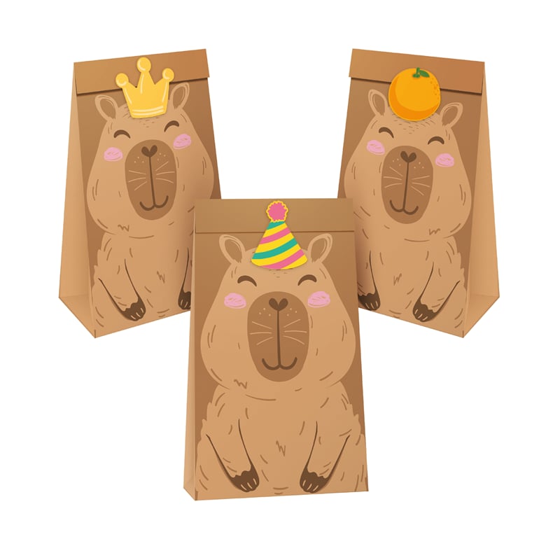 Capybara Uitdeelzakjes 6 stuks