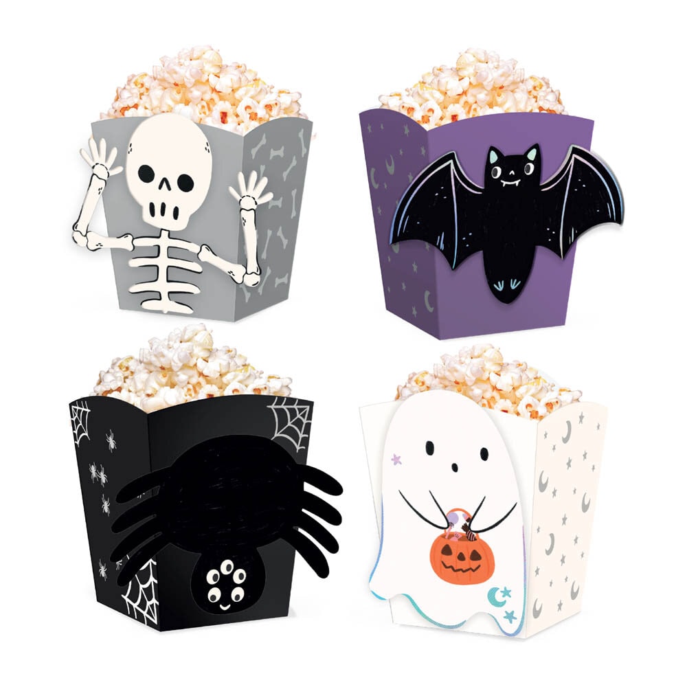 Spooky Friends Popcorn bakjes 4 stuks