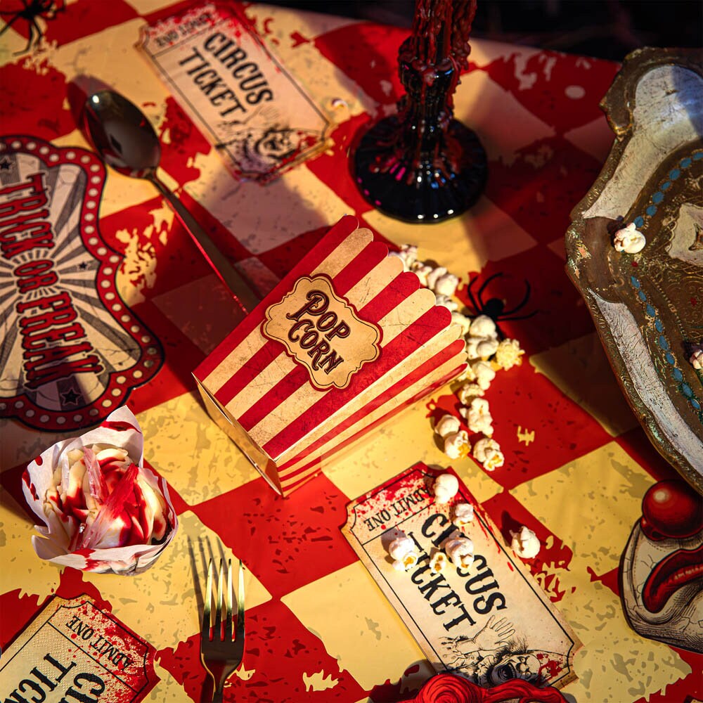 Halloween Freak Show Popcorn bakjes 6 stuks