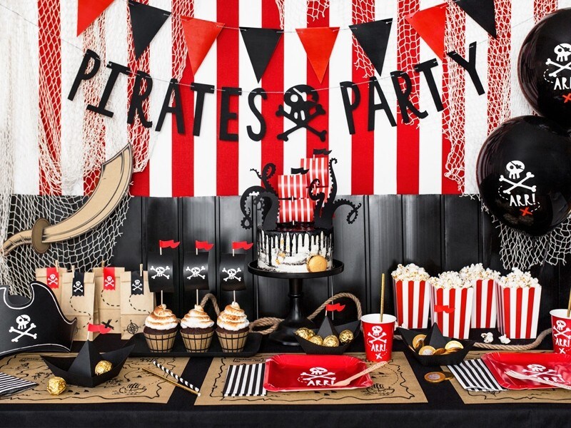 Pirates Party - Uitdeelzakjes papier 6 stuks