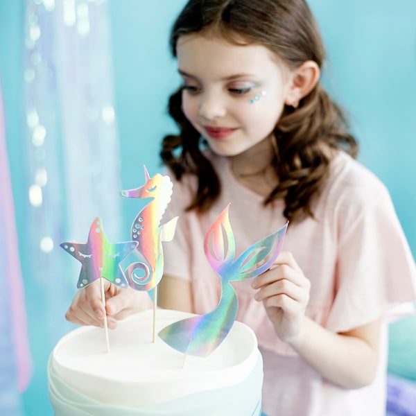 Zeemeermin Caketoppers Schitterende 3 stuks