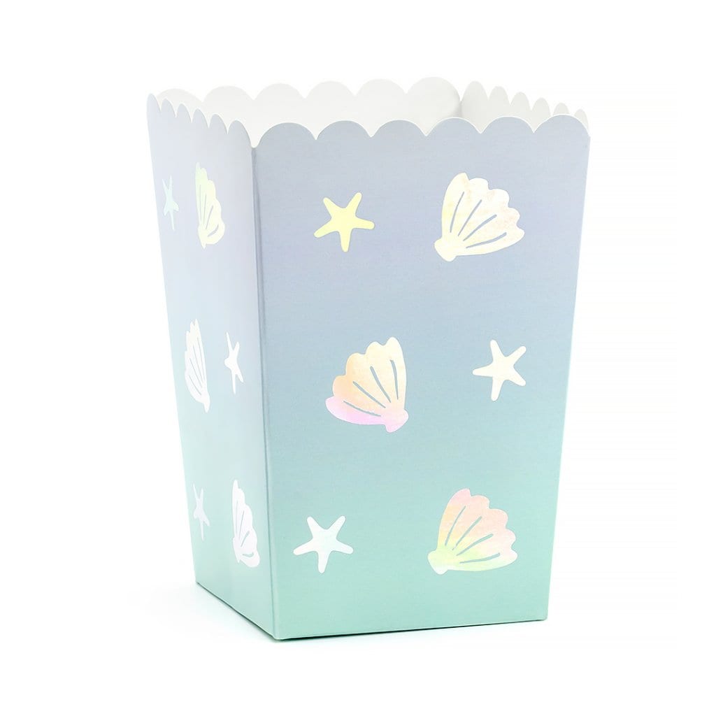 Narwhal Party Popcornbakjes 6 stuks