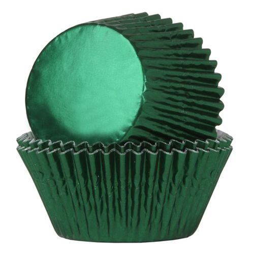 Muffinvormpjes - Groene folie 24 stuks