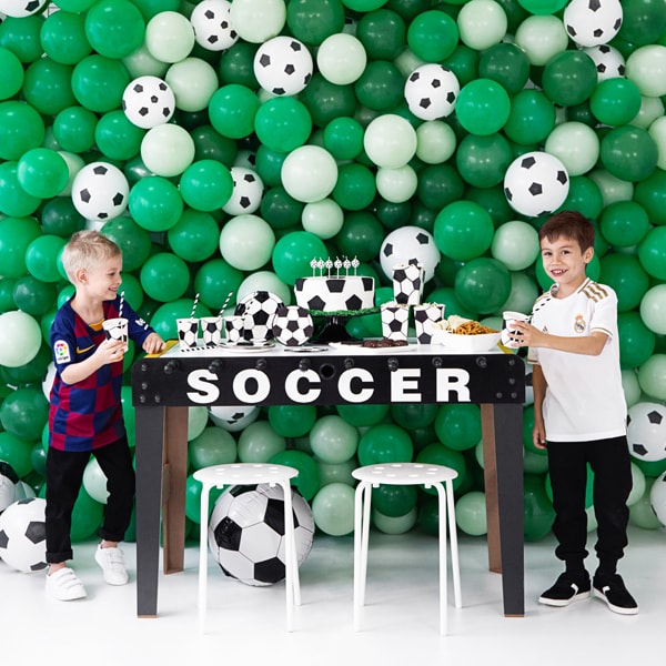 Voetbal - Popcornbakjes 6 stuks