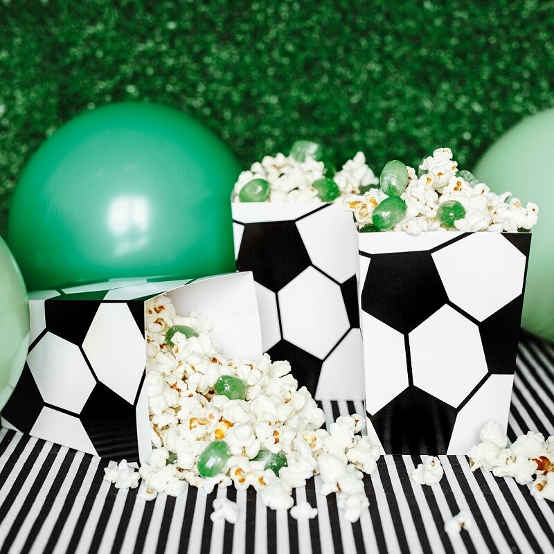 Voetbal - Popcornbakjes 6 stuks