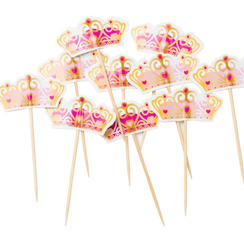 Prinsessenkroon - Cake Toppers 10 stuks