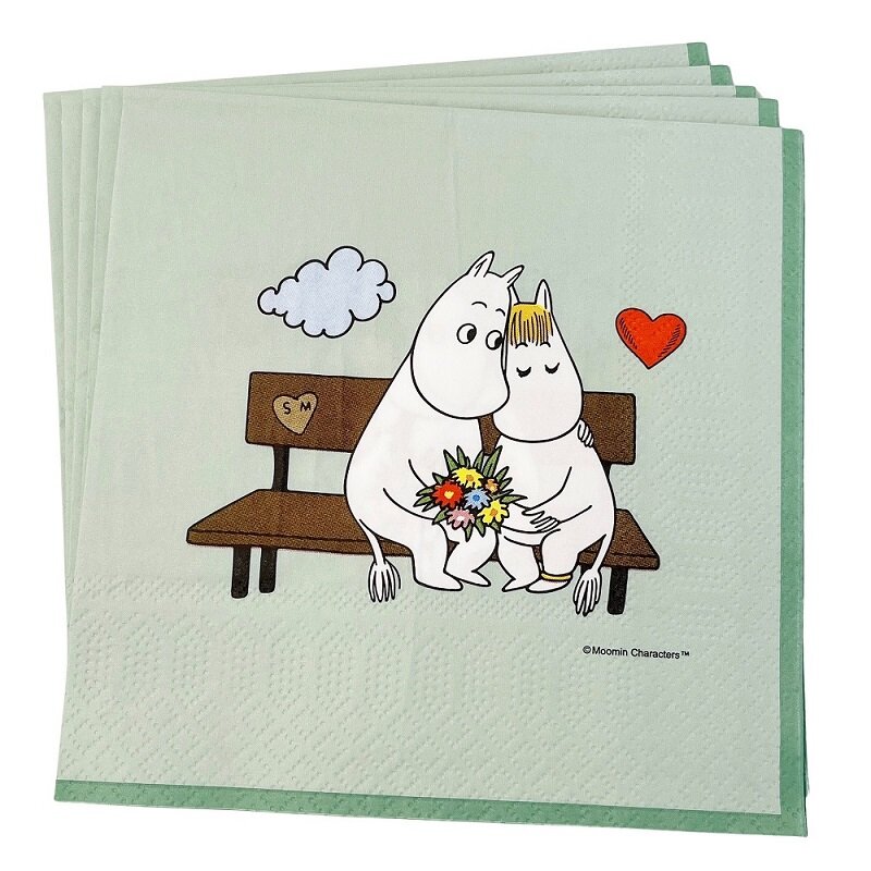 Moomin - Servetten in groene tinten 16 stuks