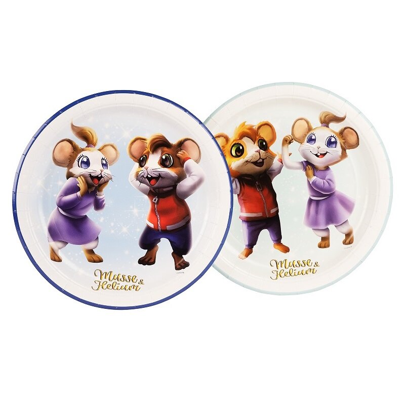 Musse & Helium Kinderfeestje - Bordjes 8 stuks