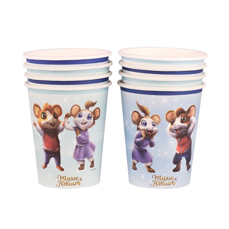 Musse & Helium Kinderfeestje - Papieren bekers 8 stuks