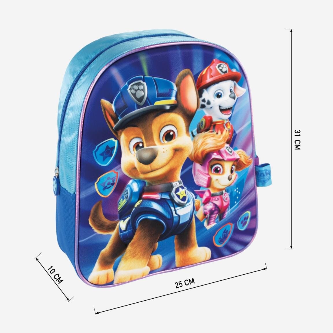 Rugzak Paw Patrol Mighty Pups Kindermaat 3D