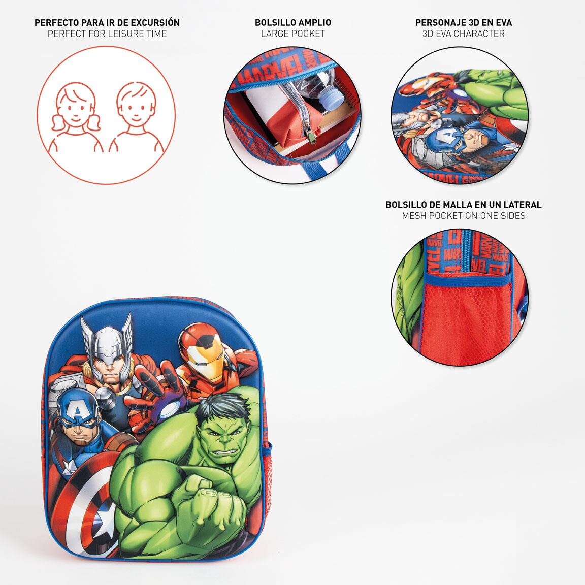 Avengers Kinderrugzak met 3D-effect