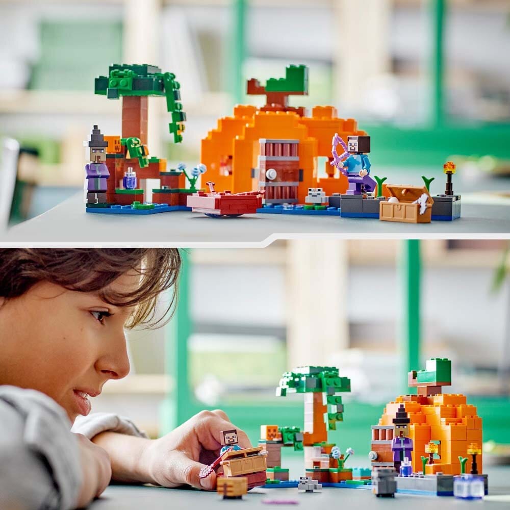 LEGO Minecraft - De pompoenboerderij 8+