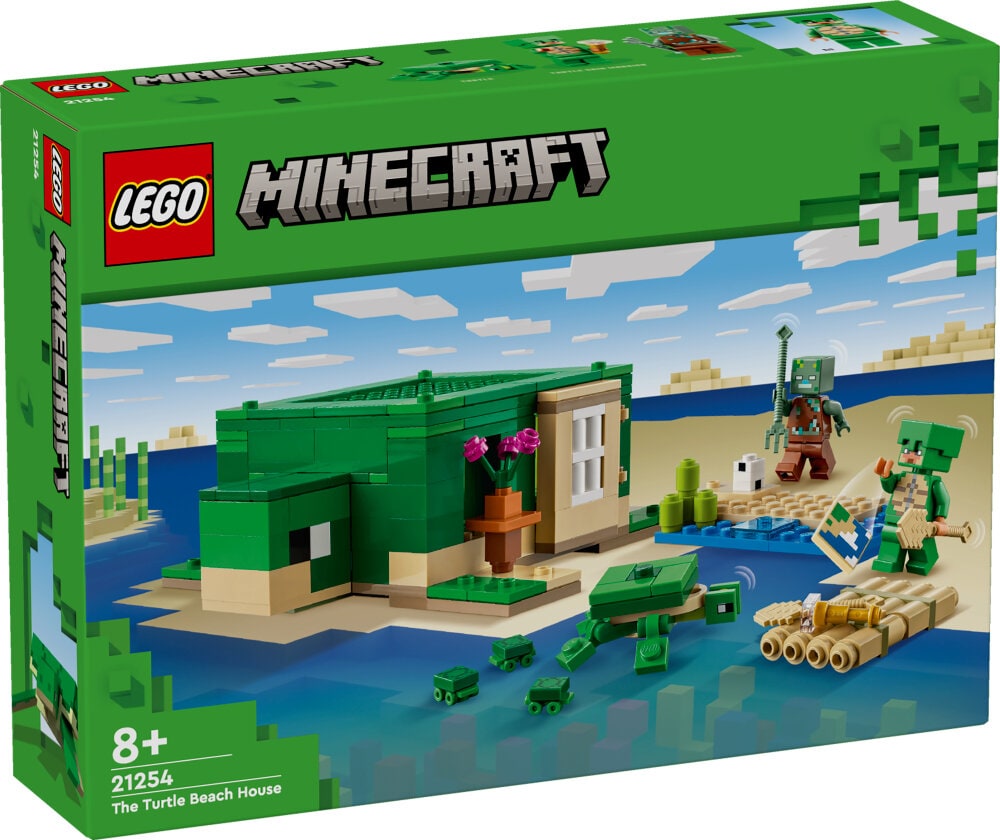 LEGO Minecraft - Het schildpadstrandhuis 8+