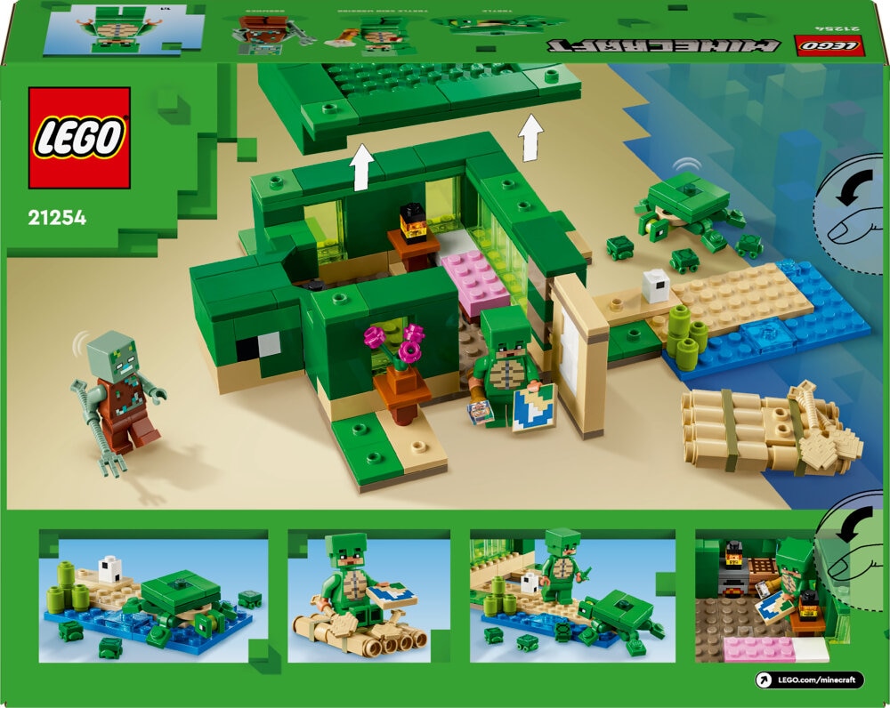 LEGO Minecraft - Het schildpadstrandhuis 8+