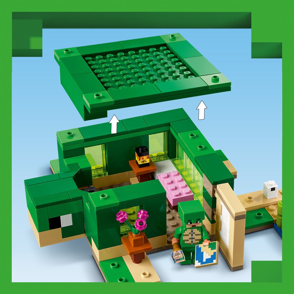 LEGO Minecraft - Het schildpadstrandhuis 8+