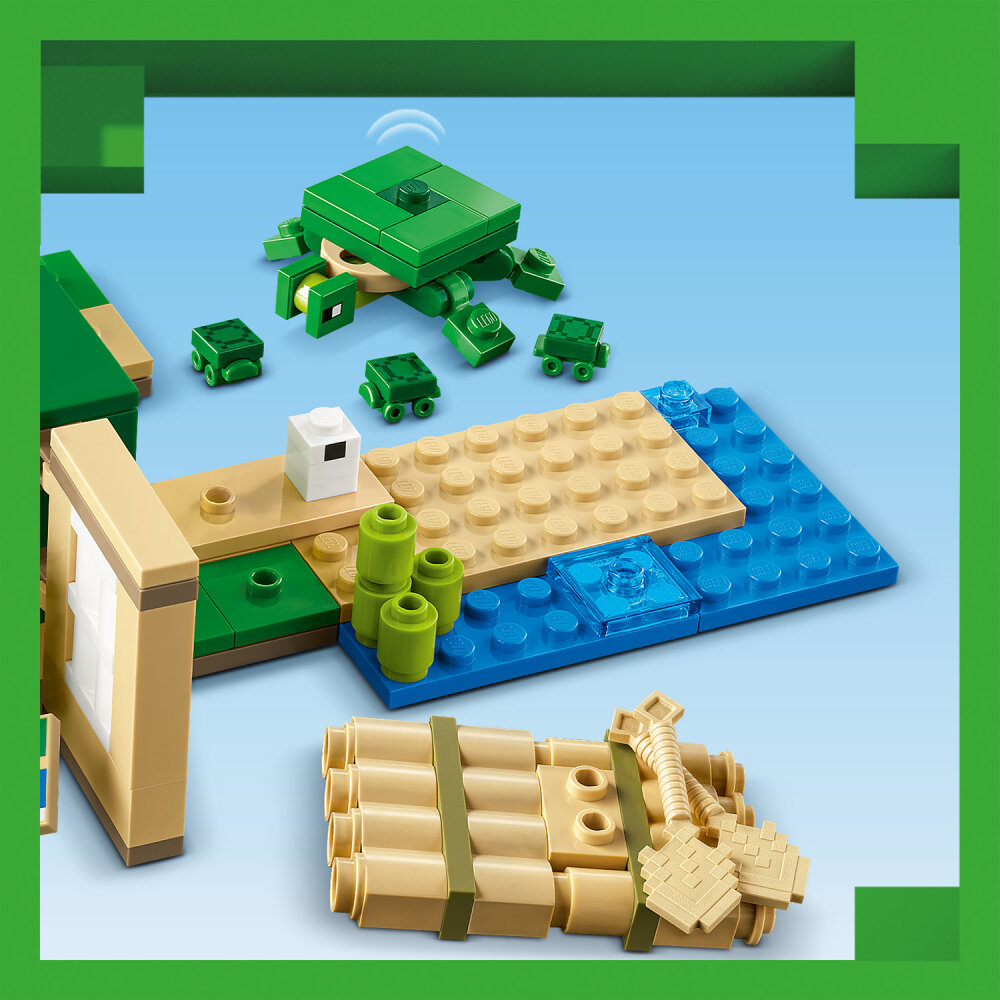 LEGO Minecraft - Het schildpadstrandhuis 8+